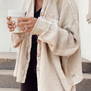 Polo Collar Long Jacket