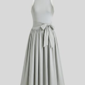 Ruched Sleeveless Maxi Dress