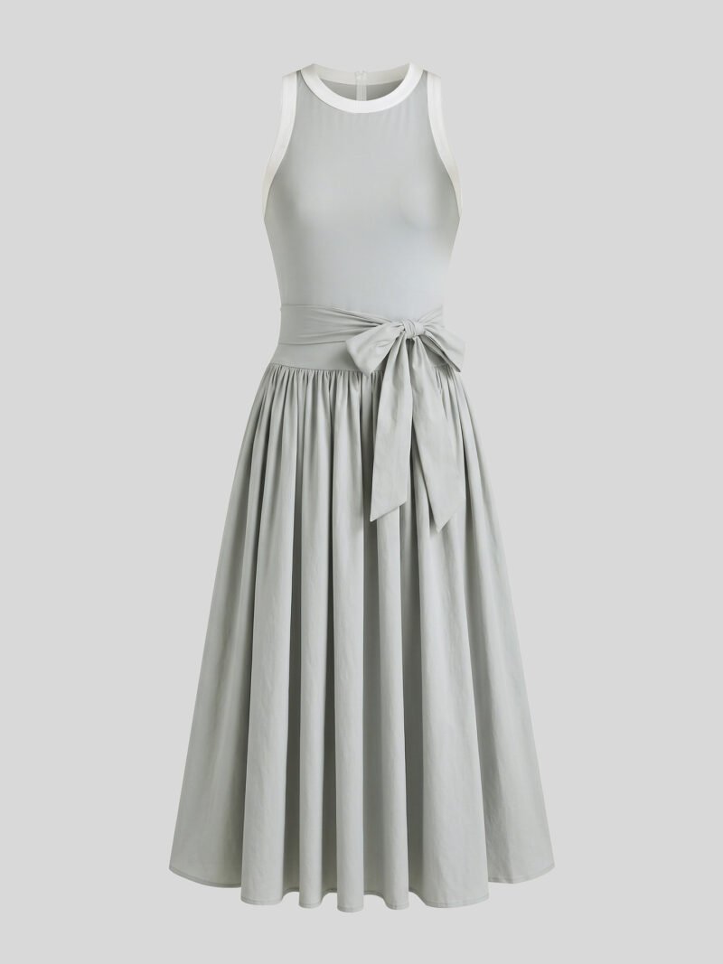 Ruched Sleeveless Maxi Dress