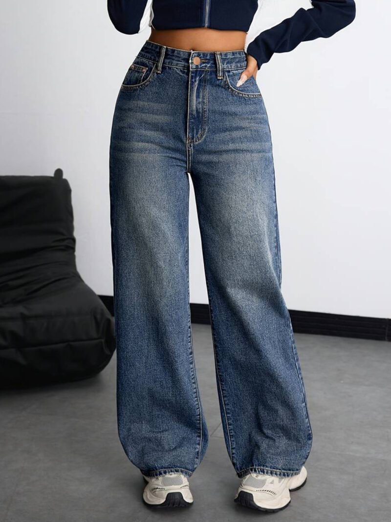 High Waist Wide Leg Jeans
