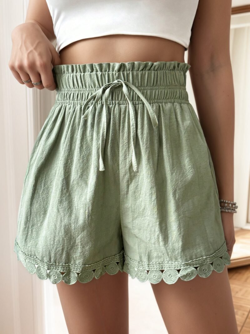 Hollow Out Lace Shorts