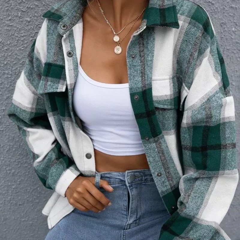 Plaid Shacket Jacket