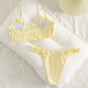 Ruched Bow Bikini Set