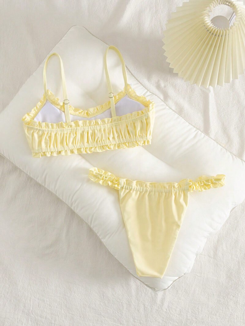 Ruched Bow Bikini Set