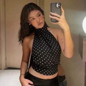 Polka Dot Halter Tank