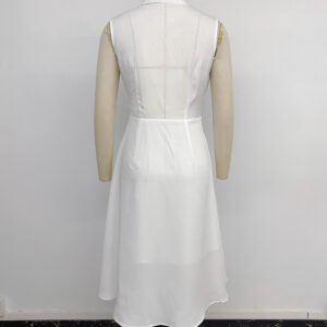 Contrast Bow Shirt Dress