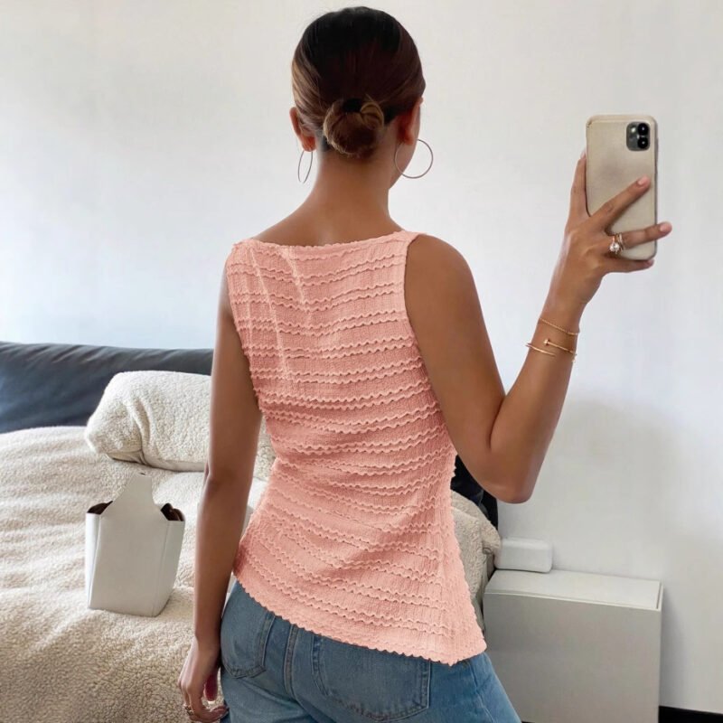 Single Breasted Sleeveless Vest