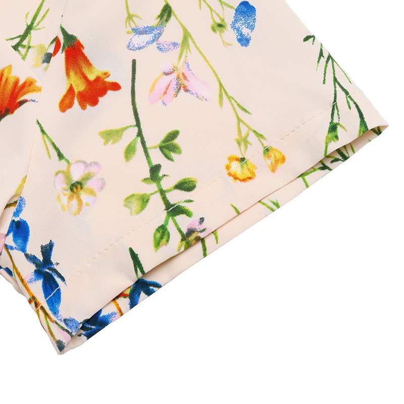 Floral Square Neck Maxi Dress