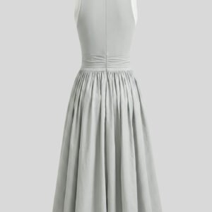 Ruched Sleeveless Maxi Dress