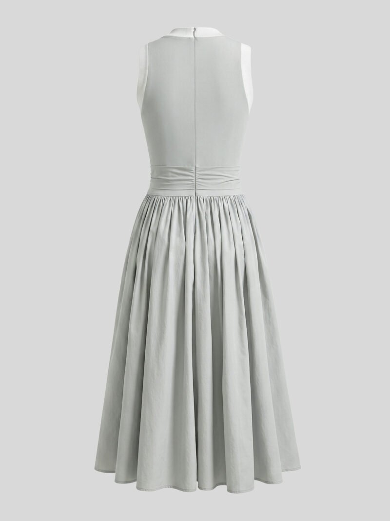 Ruched Sleeveless Maxi Dress