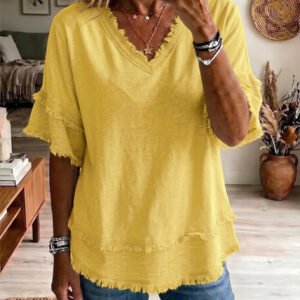 V-Neck Loose Top
