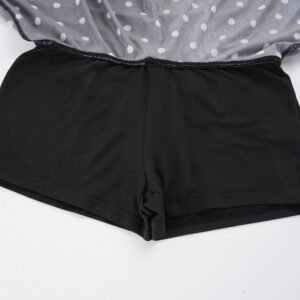 Polka Dot Mesh Mini Skirt
