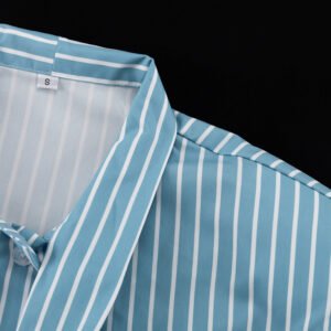 O1CN01z7QP6x2KYCh3pz6Yq_2212760969568-0-cib.jpg Striped Tie Neck Blouse