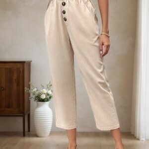 High Rise Cropped Pants