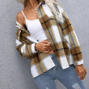 Plaid Shacket Jacket
