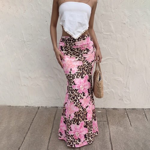 Leopard Print Pencil Skirt