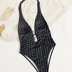 Polka Dot One Piece Swimsuit