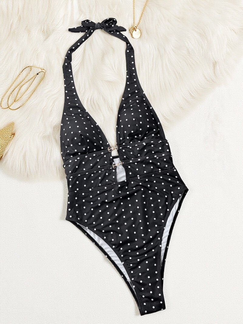 Polka Dot One Piece Swimsuit