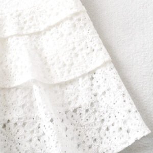 Lace Trim A-Line Dress